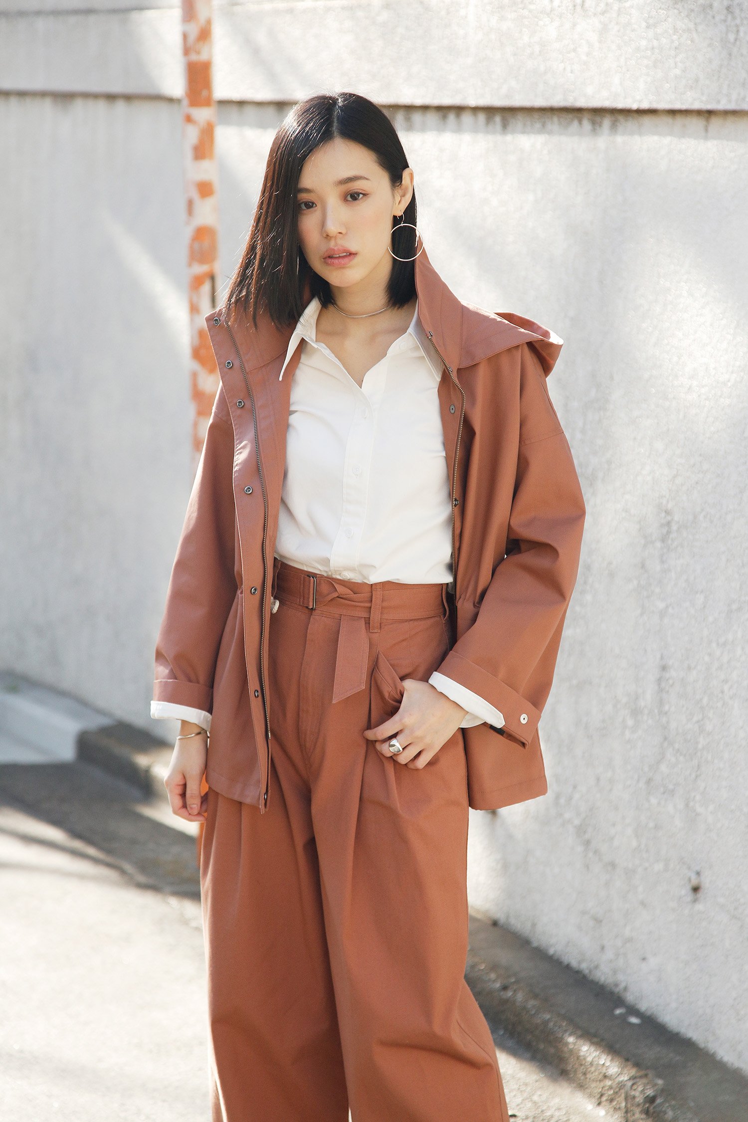 ✴︎新品未使用UNIQLO U ハイウエストツータックパンツ+ ウエスト70