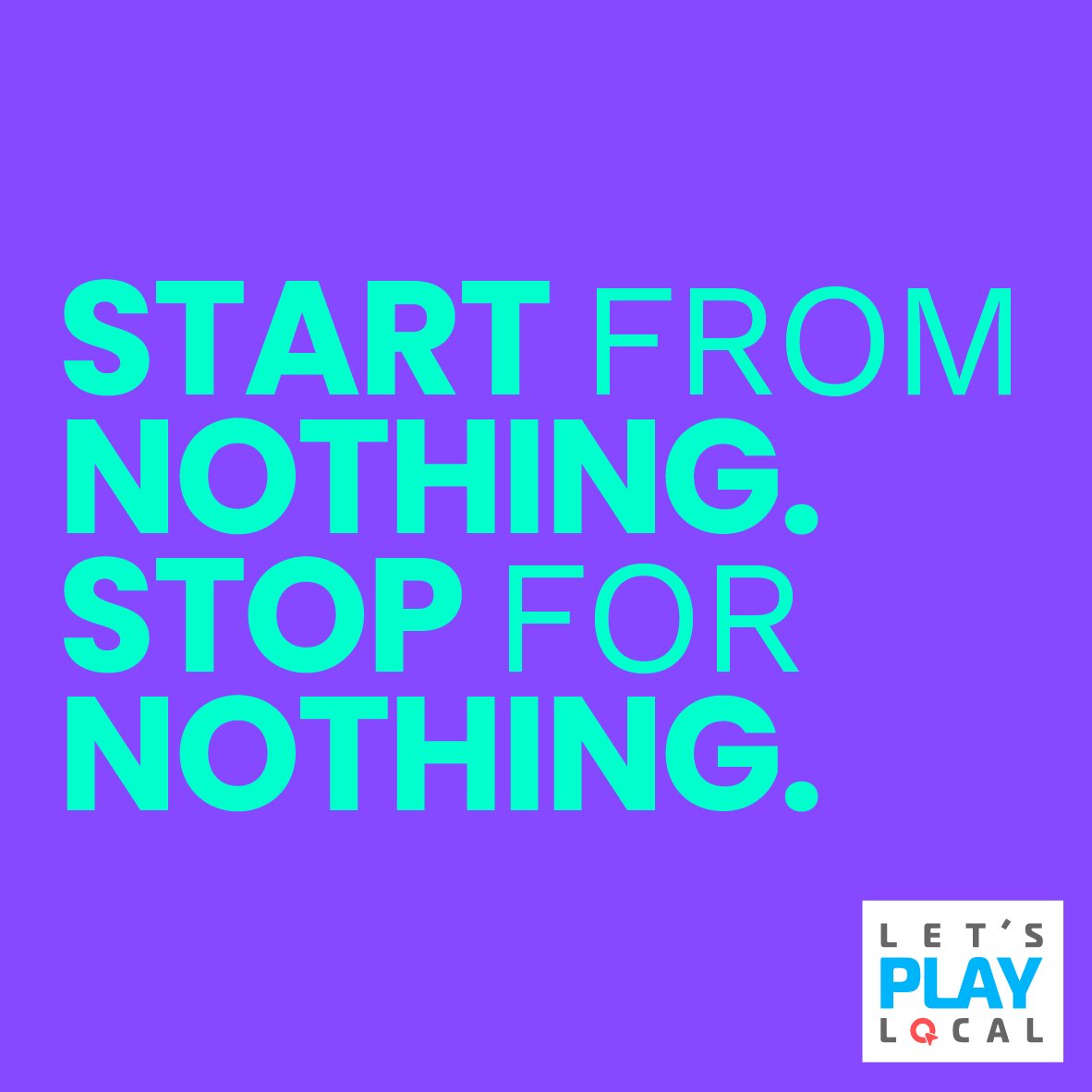 LetsPlayLocal's tweet image. If you feel you have nothing to give, then never give up #MondayMotivation 🙌