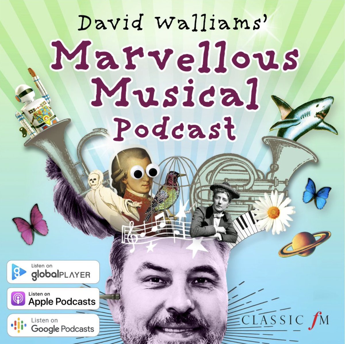 .@classicfm have launched a new 10-part podcast series aimed at introducing children to the wonderful world of classical music, presented by <a href="/davidwalliams/">David Walliams HQ</a>. Listen 🎧 marvellousmusicalpodcast.com #MarvellousMusicalPodcast