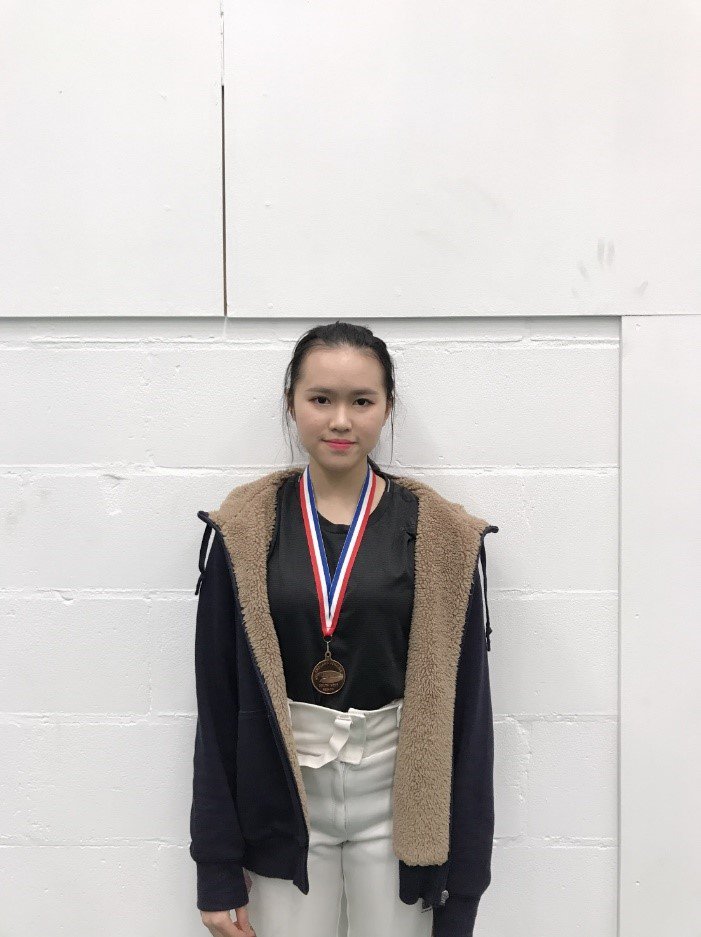 ThriveBadminton's tweet photo. Congratulations to Mira who claimed the Bronze medal in the England Fencing Championships last weekend. https://t.co/VsI7fMMMKg