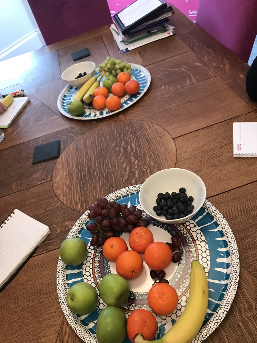OnswitchLtd's tweet image. Every Monday #TeamOnswitch have a 30 minute catch up with a snack it’s 
Fruit today 
Monday Morning Munchies Meeting 
Great way to keep up to date on what’s going on 
#Team #Communicate #share 
Max30 minutes weekly prevents longer meeting later 
#regular #short #snappy #focussed