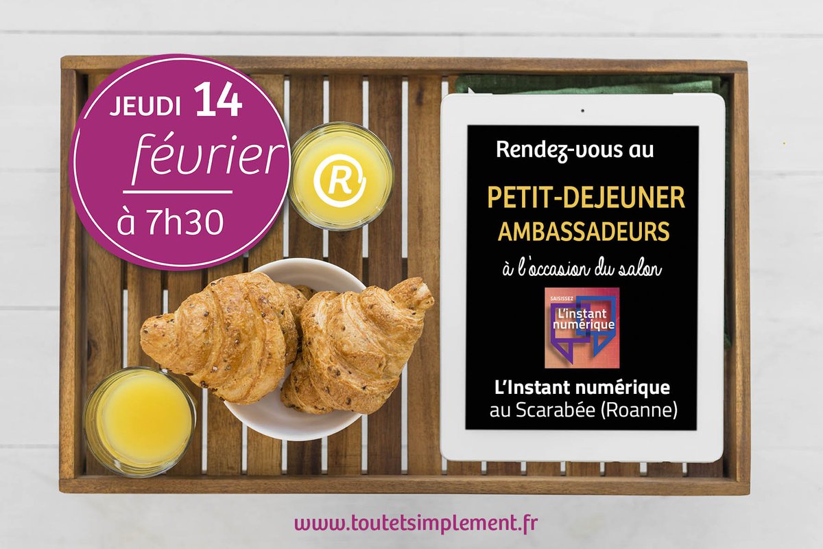 🚀💻 Vous souhaitez refaire votre site, digitaliser votre entreprise, sécuriser vos données... ?

Retrouvez, à l'occasion du salon <a href="/Linstantnum/">L'instant numérique</a>, 5 parcours thématiques pour vous permettre de rencontrer des pros du #numerique.

toutetsimplement.fr/actualites/act…

#transfonum #digital #roanne