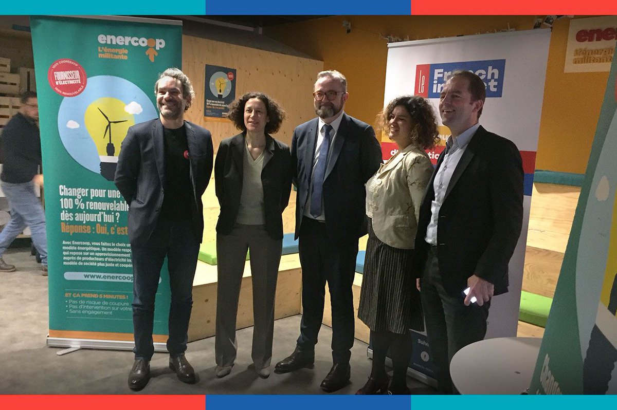 LeFrenchImpact's tweet image. #Pionnier 🌱🔌
Ce matin, nous sommes chez @Enercoop avec sa marraine @EmmWargon @ItierCh et @ThibautGuilluy. Pour accélérer son passage à l’échelle, @LeFrenchImpact appuie Enercoop : travaux sur les freins réglementaires, investissements sur la mesure d’impact et subvention.
