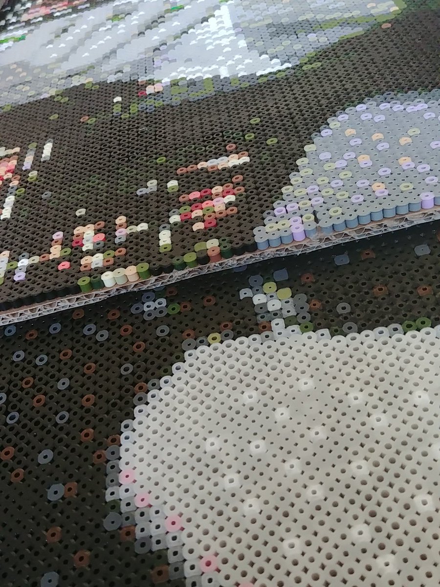 kkkamiv's tweet photo. So now that #perlerbead art is going viral let me share my 80.000 bead portraits with you again 💗 once I finish all 7 members i'll give them away bcs they use up to much space in my room 👋
.
#bts #BTSfanart https://t.co/rHmoMzjx4m
