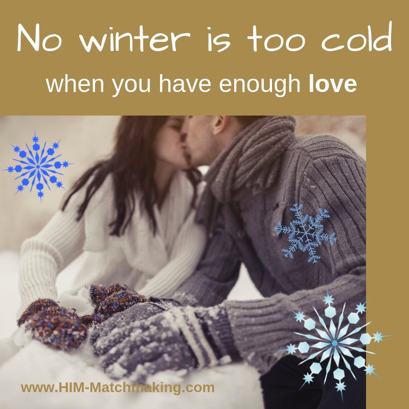 No winter is too cold when you have love ❤️ (that, and of course a warm coat, hat, and gloves 😉 ) No one to warm your heart? Contact HIM-Matchmaking.com #elitematchmaking #matchmaker