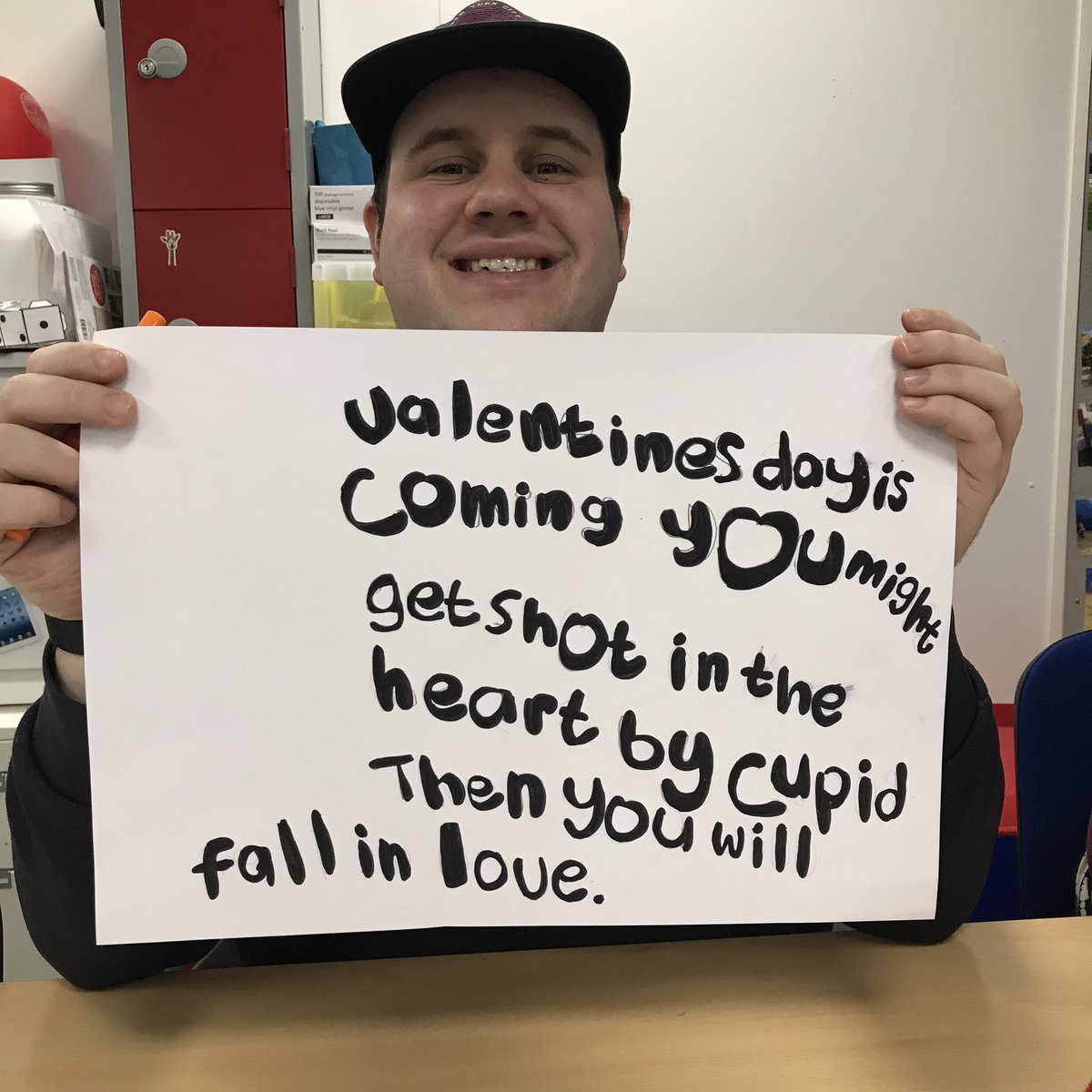 #MondayMotivation courtesy of Peter for enterprise19 😁💛#valentinesdayiscoming 

Buy your loved one a fabulous card this year designed by one of our young artists. Because we would most definitely do a Happy dance if you did. 
enterprise19.co.uk