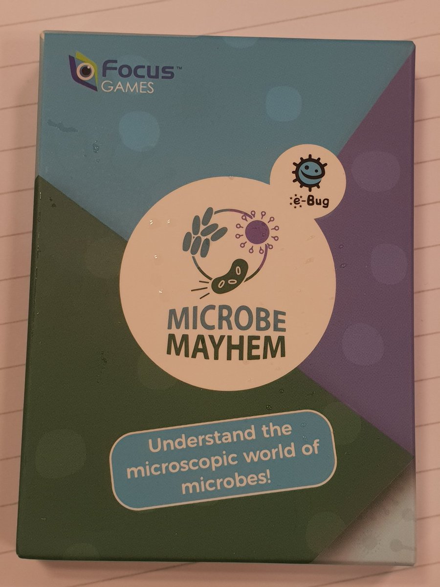 MissTolley's tweet photo. Finding out more about the interactive activities available to settings.... this one is a top Trump game to help us understand about the key properties of microbes #MicrobeMayhem https://t.co/wRcqGWORLB
