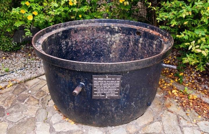 In the summer months of 1847, approximately 3 million Irish People relied on soup from these pots for their survival. theirishpotatofamine.com