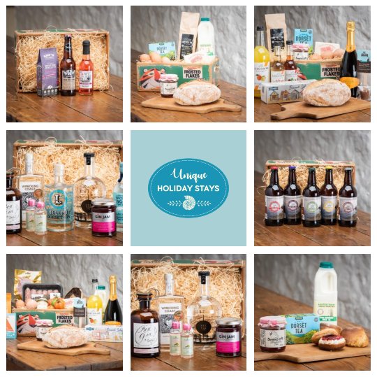 Did you know we sell a range of hampers, created from the best local products from the #JurassicCoast? What a wonderful treat to think about on a #MondayMorning #treat #hamper #shoplocal #gift #luxury

uniqueholidaystays.co.uk/shop/