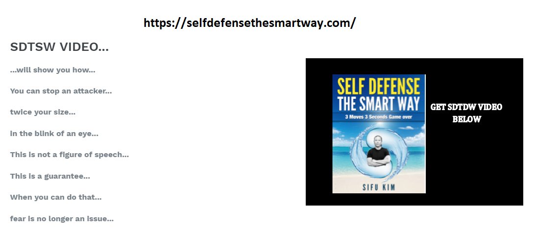 If you are at ease to swing your arms and legs then we are here teach you. Learn #womens_self_defense_tips from the #best_self_defense_books, #best_self_defense_videos.
For details, visit here: selfdefensethesmartway.com