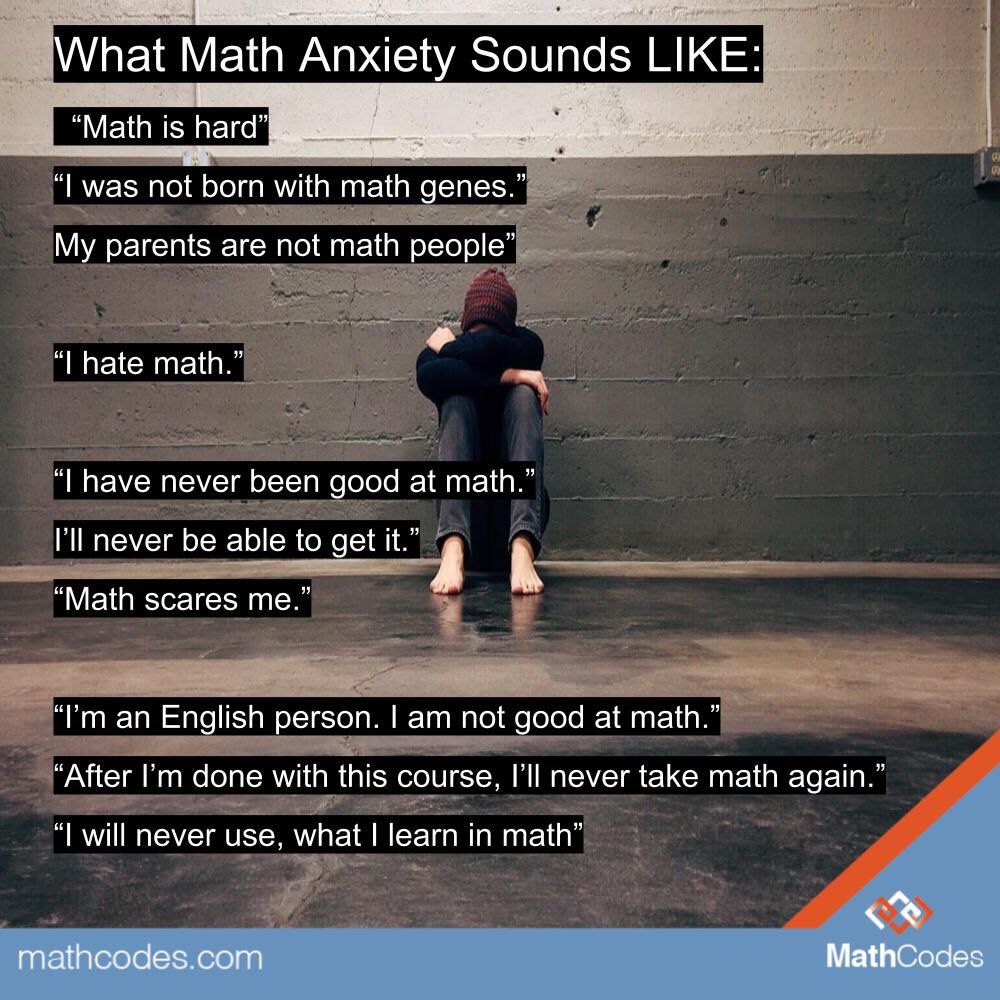 math_codes's tweet image. What Math Anxiety Sounds LIKE......
#mathcodes #math_codes #Hatemath #parents #students #teachers