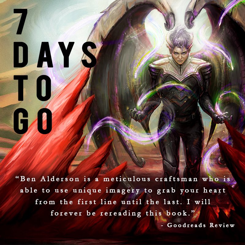 BenAldersonBook's tweet photo. I’m slightly freaking out... but...

🏳️‍🌈 #PoisonedinLight is out in SEVEN DAYS! 🏳️‍🌈

It’s been a blessing writing my gay fantasy. This one is all the more queer and all the more bloody! 

https://t.co/QJb5dtlmuw https://t.co/MBPqqaVDJ9