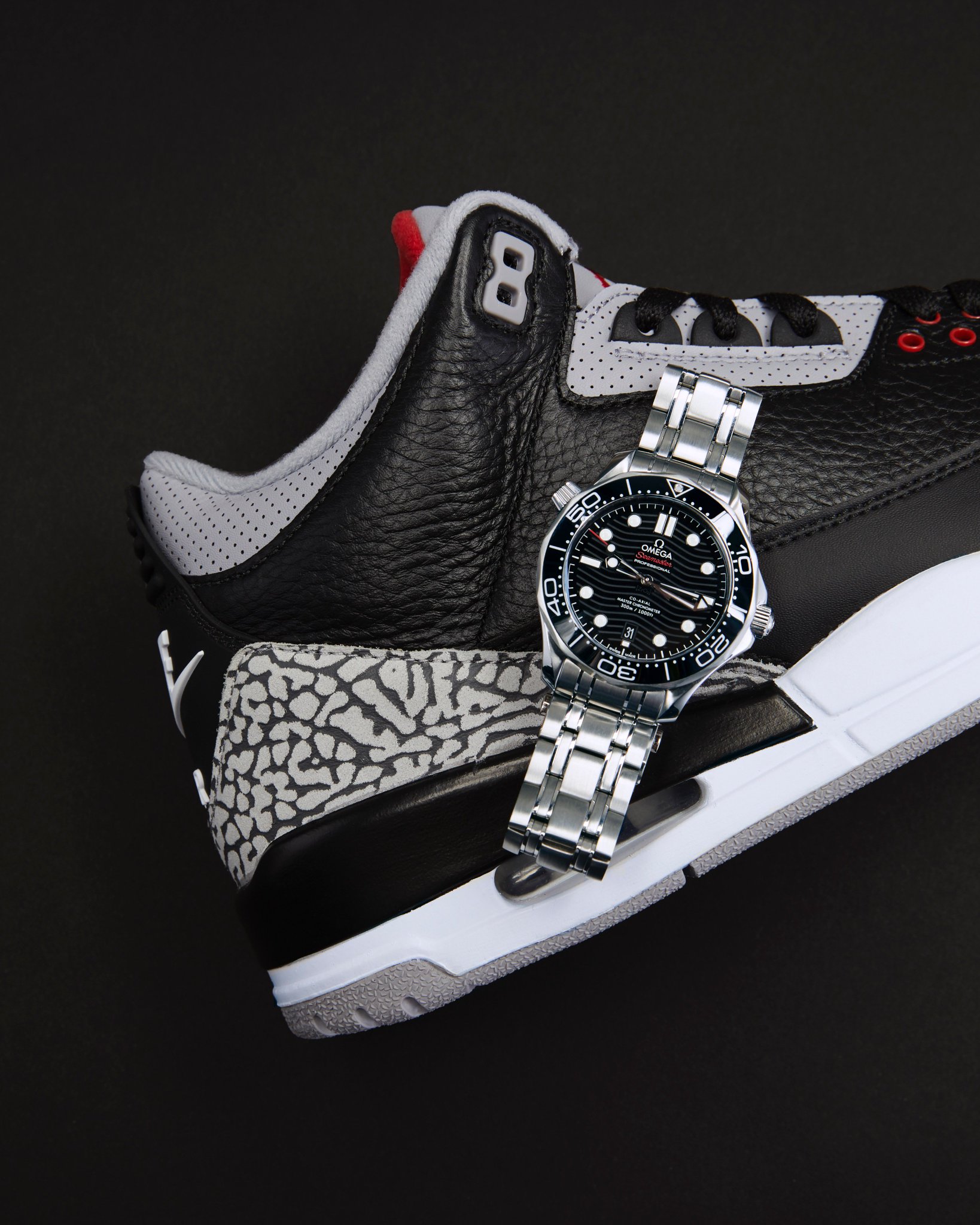 jordan 3 black cement stockx