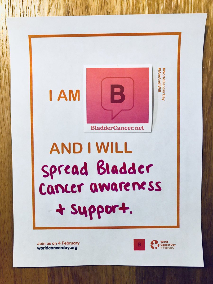 BladderCancerHU's tweet image. Let’s come together this #WorldCancerDay to shine a light on #bladdercancer. Who’s with us? #IAmAndIWill #blcsm