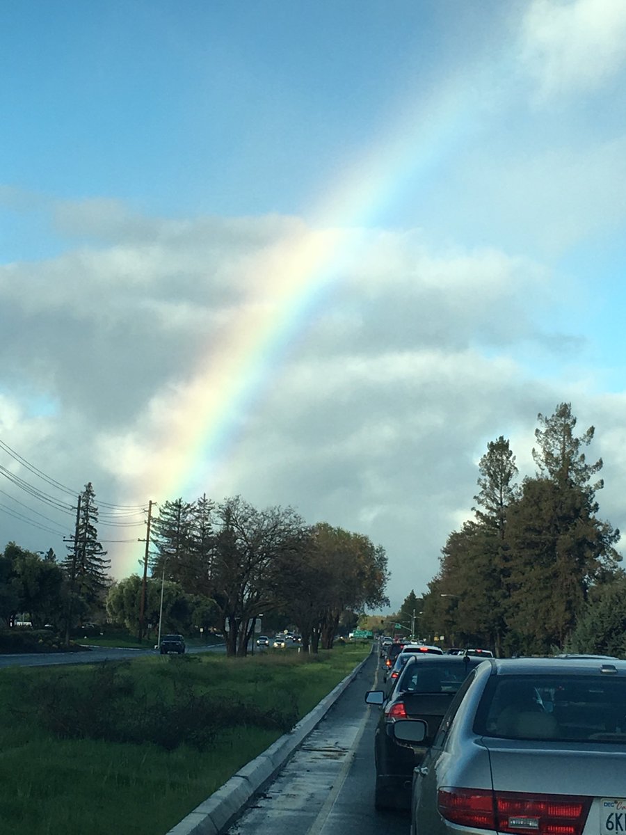 Usual traffic but unusual views today #southbay commute