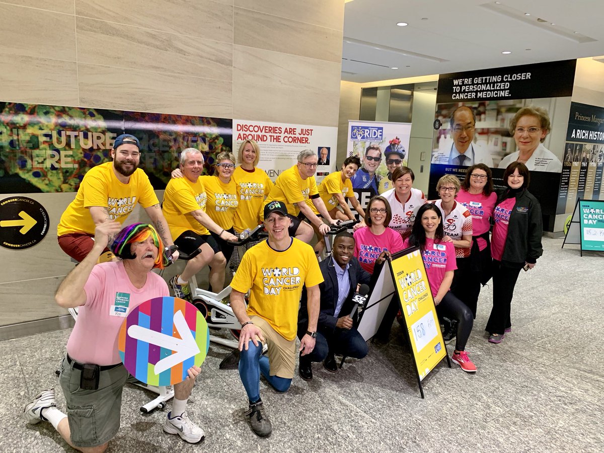 CP24Breakfast's tweet photo. 1 in 2 Canadians will hear “You have cancer.” This morning @brandongonez went to @thePMCF hospital in support of #worldcancerday⁠ ⁠ 
Thanks to all the volunteers, show your support in this movement! #wereinthistogether #cancerresearch https://t.co/1vID8Eu2n6
