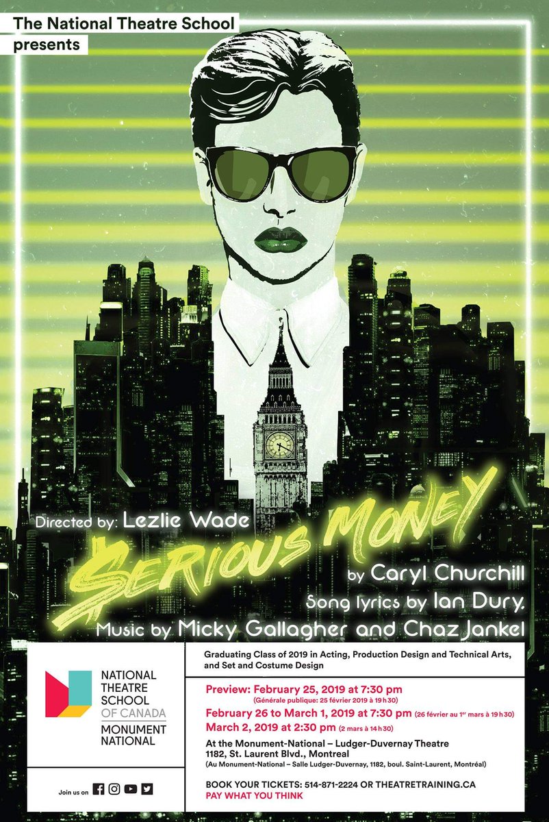 Another show, another incredible poster design by Christos Darlasis. Come see #NTSSMoney