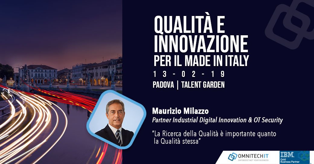 Nicotra62's tweet image. #OMNITECHIT reminder: 13 febbraio (meno di 10 gg!) c/o Talent Garden PADOVA ‘QUALITÀ E INNOVAZIONE PER IL MADE IN ITALY’. Cosa aspettate a registrarvi? (#SIPARTEDAPADOVA🚀) Eventbrite(free pass 🎫) bit.ly/2D8TnoN  Info 3357693716 #OmnitechIT Home: omnitechit.eu