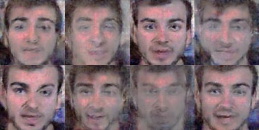 DocXavi's tweet photo. Our #wav2pix paper has been accepted in #ICASSP2019. It imagines faces from one-second speech snippets of known YouTubers, such as @jaimealtozano (figure).

A choral work by @la_UPC @BSC_CNS @DublinCityUni @insight_centre .

https://t.co/IhvhnMXUgR https://t.co/zjA5pcIdGU