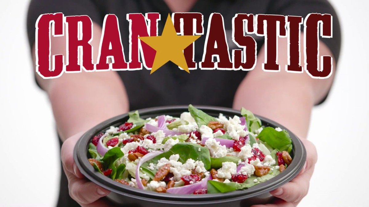 PizzaRanchQC's tweet photo. Are you a fan of the cran? Check out this video! #cranfan🚩 Our Cran⭐tastic Salad is BACK and tasty as ever! Find it on our buffet for limited time! Who's excited?! https://t.co/h98WPPiToX https://t.co/XWh51Unu9j