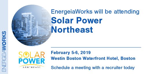 EnergeiaWorks's tweet photo. Looking for your next job in Solar? Hiring new talent?
EnergeiaWorks will be at #SolarNE this week in #Boston !
Set up a meeting with one of our recruiters today!
#teamEW #energeiaworks #SPNE #Solar #SolarNetworking #SolarPower #SolarEnergy https://t.co/1IrwYFcn4v