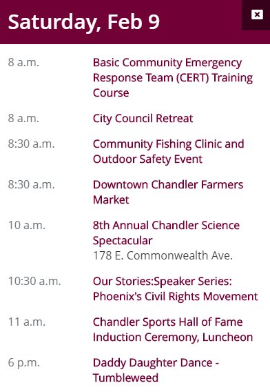 cityofchandler's tweet photo. Another busy week ahead in Chandler, especially on Saturday Feb. 9. Check out this varied selection of activities and special events. #FishingClinic #FarmersMarket #ScienceSpectacular #OurStories #SportsHallOfFame https://t.co/0CmoaHjH1G https://t.co/rKWmcRiECi