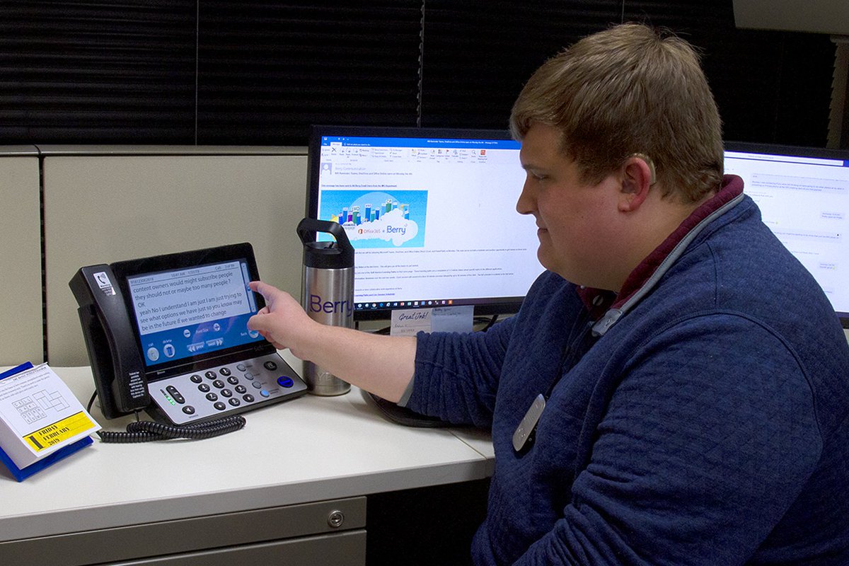 Hearing impaired Business Intelligence Developer Caleb Riley says, "We have a willingness to help those with disabilities here at Berry Global, and at our plants."  #diversityandinclusion