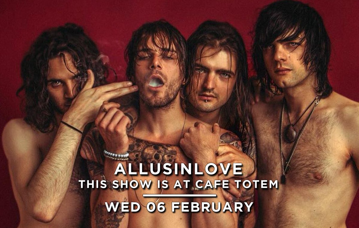 . <a href="/allusinlove/">allusinlove</a> are playing an incredibly intimate show at <a href="/CafeTotem/">Café Totem</a> on Wednesday! Less than 20 tickets left, get yours here > theleadmill.seetickets.com/event/allusinl…