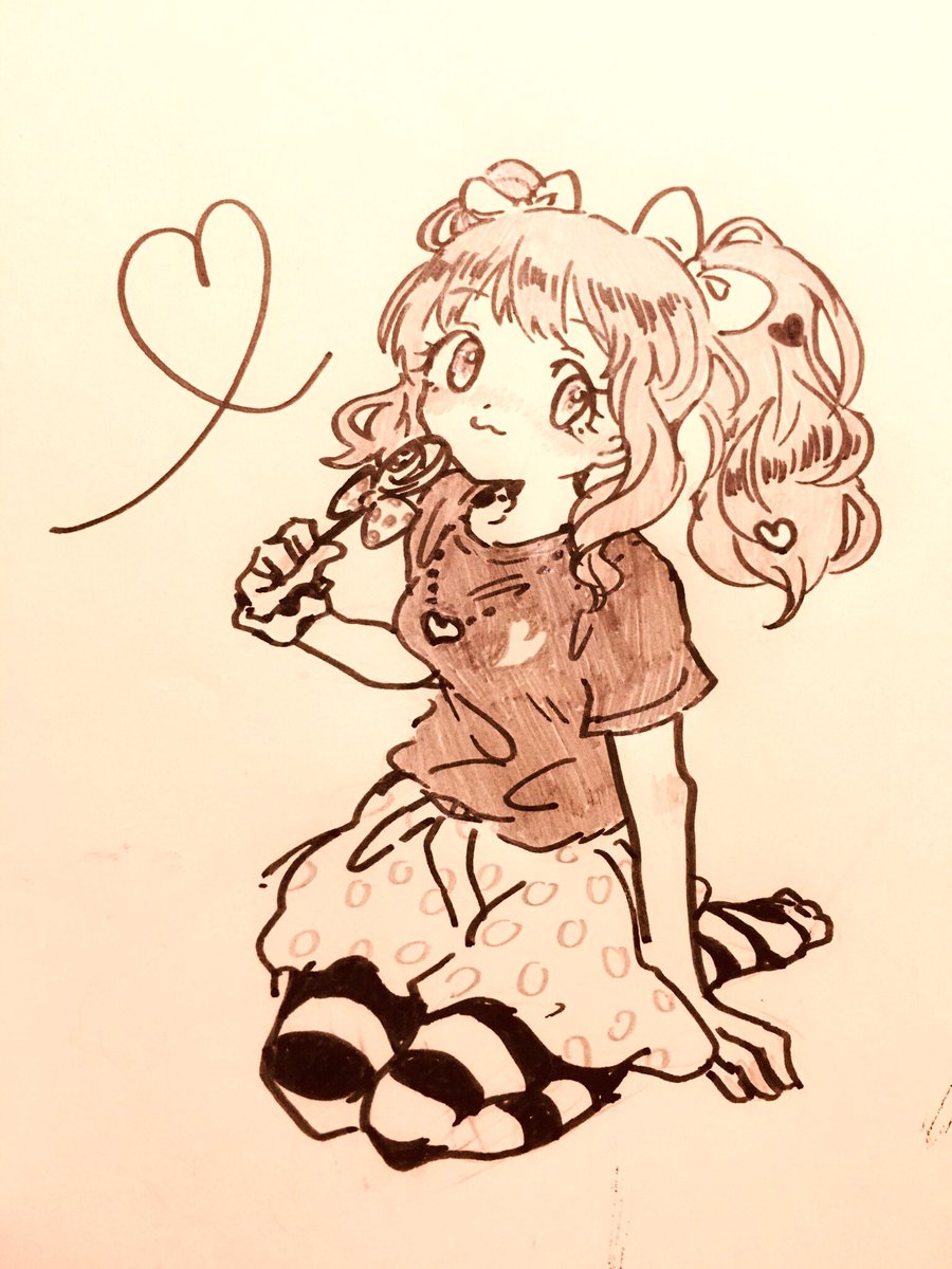 nyowa_pomu_pie's tweet photo. はまりたての頃に描いたきらりちゃん…シンプルなTシャツ来て欲しいという願望 https://t.co/ZwaFOiss9L