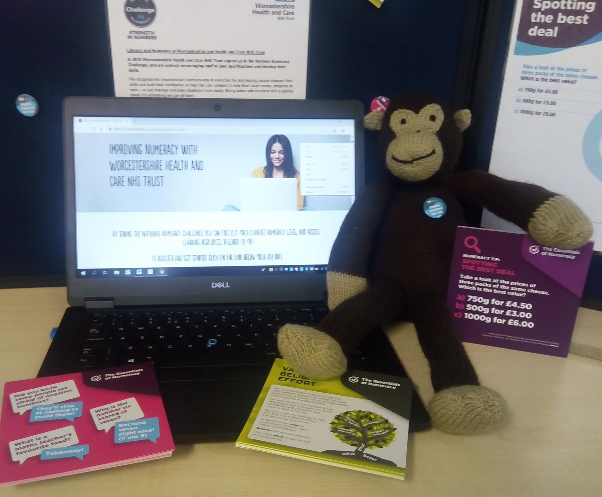 HwhctApps's tweet photo. Look how please #MathMonkey is to be helping our @WorcsHealthCare staff become #NumbersPeople ! Lots of advice and interactive on-line learning available! @hacwlearning @Nat_Numeracy https://t.co/dmrPEuepqy