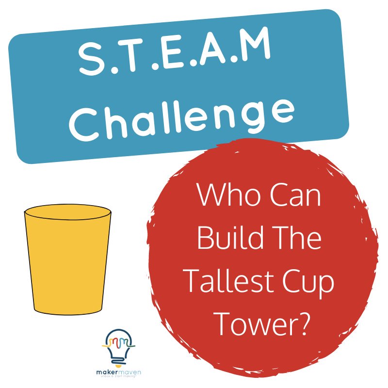 maker_maven's tweet photo. Welcome friendly competition as kids work together in teams to try and build the tallest cup tower in a time period of 30 minutes! Find it here: https://t.co/yLvjA9jkSO #MakerEd #PBL https://t.co/yDsDmb5Syw