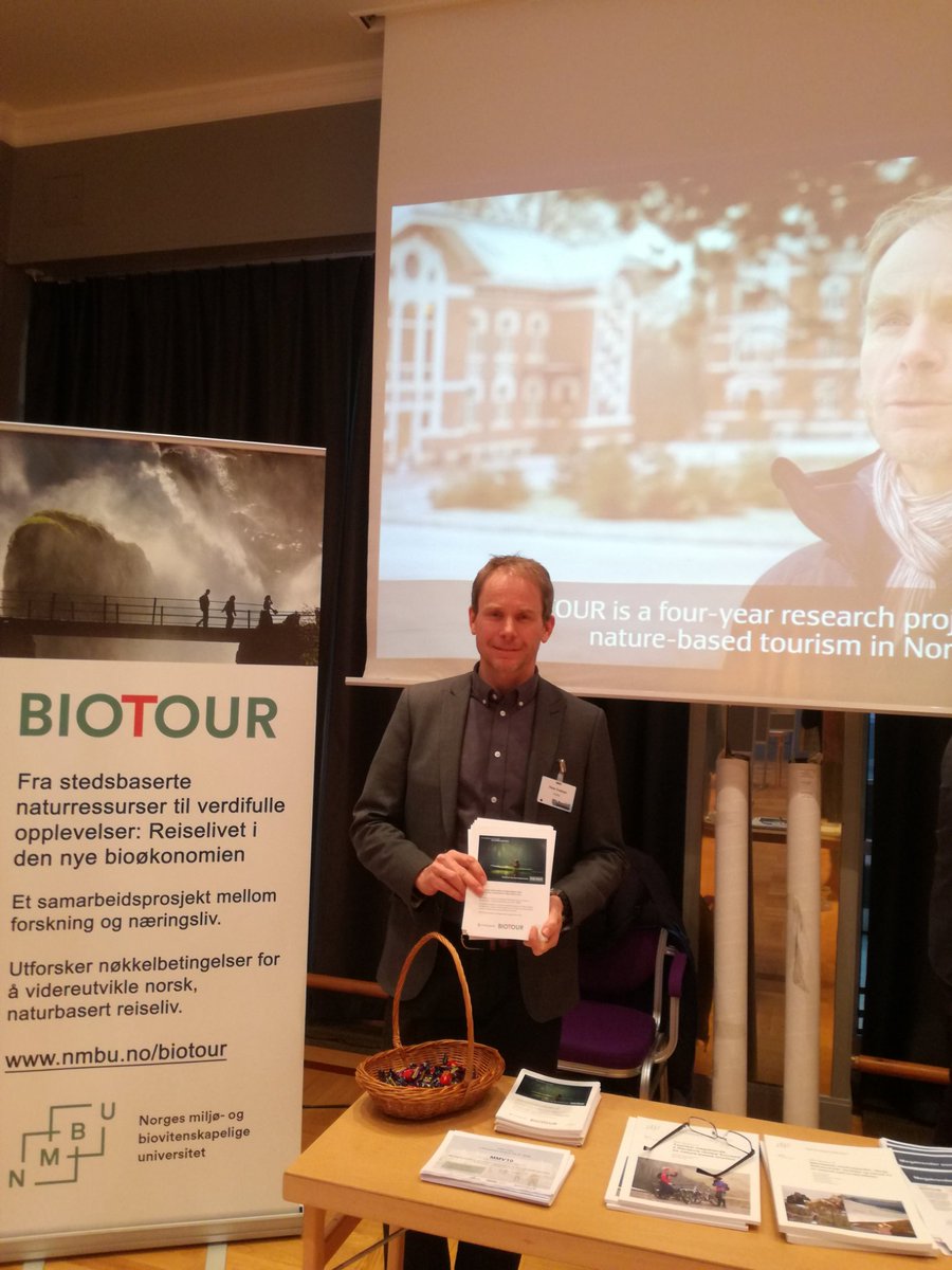 Besøk oss i BIOTOUR på forskartorget på <a href="/Snowballkonf/">Snowballkonferansen</a>  - lær meir om forsking på berekraftig utvikling av naturbasert reiseliv! #lillehammer #snowballkonferanse <a href="/NMBU/">Nayda M. Burrell</a>