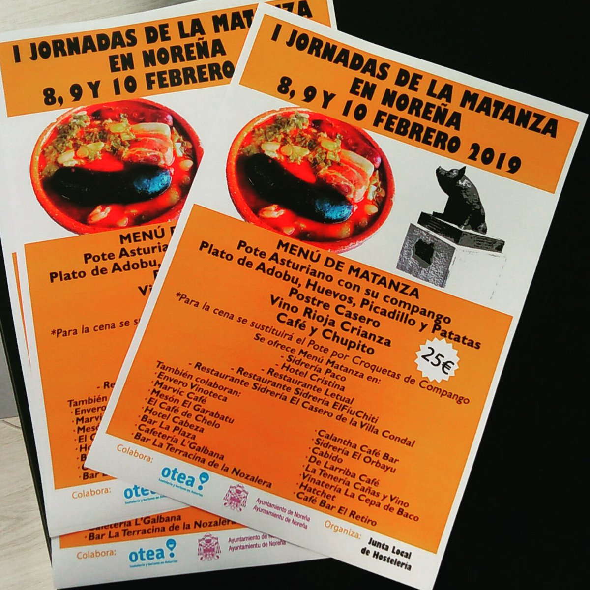 LaSemeya_'s tweet photo. Esti fin de selmana «I JORNADAS DE LA MATANZA EN NOREÑA». #Noreña #PoteAsturianu #Adobu #Picadillo #Noreña #Asturies #Asturias #gochu https://t.co/iFKeLAm5UW