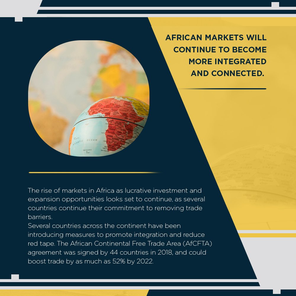 GalvinIntl's tweet photo. What lies ahead for international business in 2019? We looked at some of the predicted trends for the year ahead. Number four: African markets will become more integrated and connected.

Read more here: https://t.co/kXsqYgKyDB   #BusinessNews https://t.co/FF4CYzKiiF