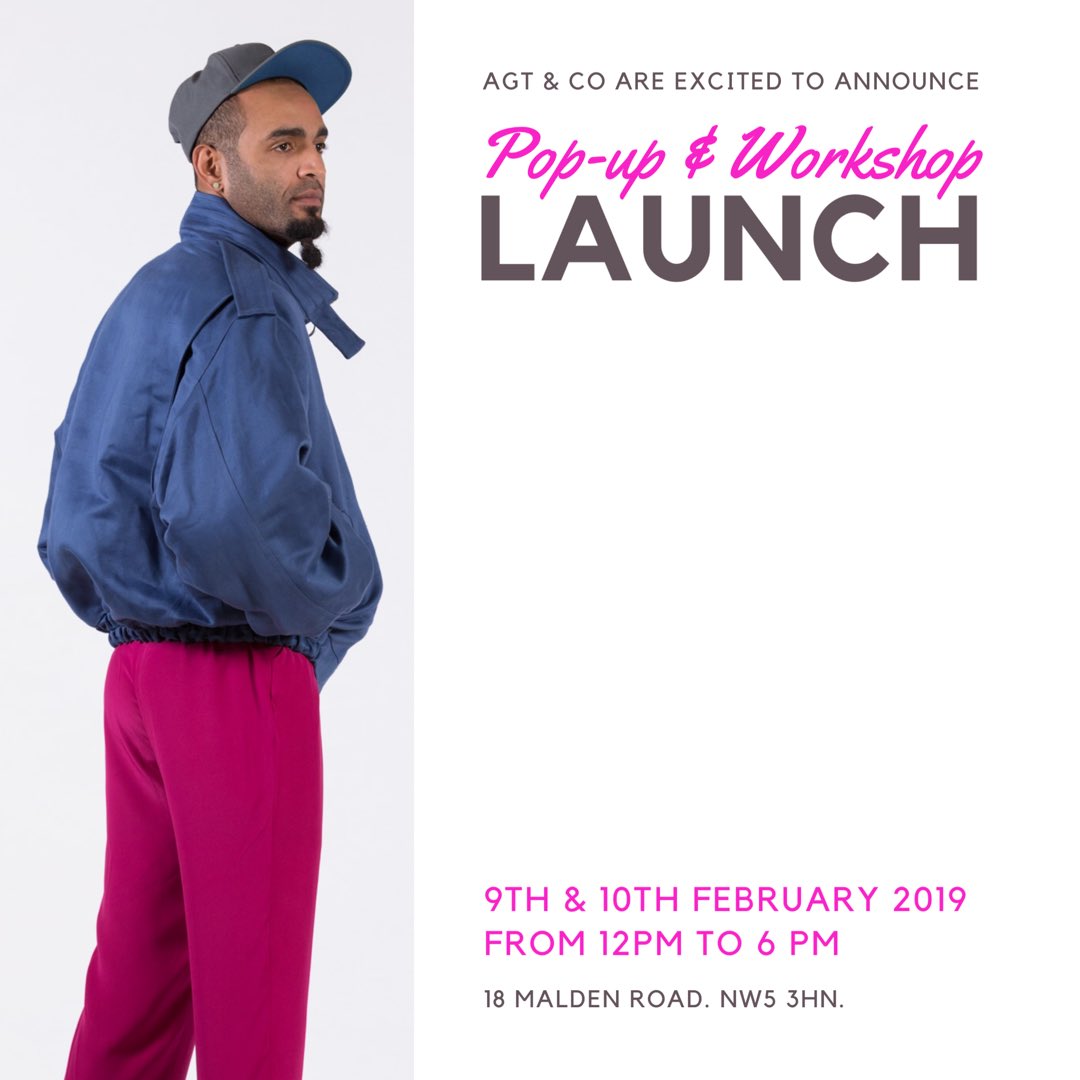 agiraudtelme's tweet photo. What are you going on Saturday? We’re so pleased to announce the AGT &amp; Co pop-up and fashion workshop launch https://t.co/Uo0P7zOfvz https://t.co/LErhdVVwfA