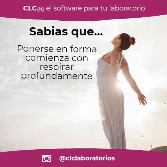 clc_lab's tweet photo. Sabias que ponerse en forma comienza con respirar profundamente. #Respirar #Enforma #salud #laboratorio #LaboratorioClinico #examenes #PromotorCLC #sistema #Software #Control #administracion #gestion #Venezuela #Mexico #Honduras #Ecuador #Argentina #Peru https://t.co/wqsGzZOqJq