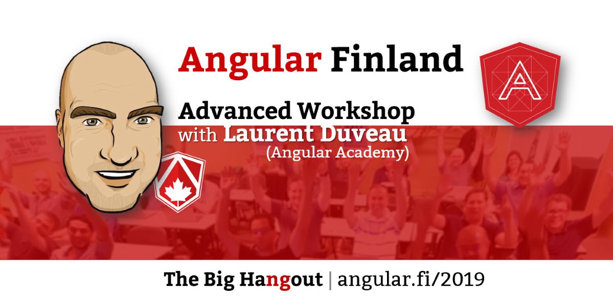 AngularFI's tweet photo. Advanced #Angular #training right here in Finland! Book your seat to join a masterclass in high-performing Angular apps https://t.co/I3V0RfhW3O Full day, March 15th, Espoo. A special event offered by Angular @AngularAcademy and Angular Finland. https://t.co/2FaBnFbunq