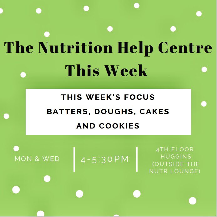 AcadiaNutrition's tweet photo. The @AcadiaU @AcadiaNutrition Help Centre is open Mon Feb 4 &amp; Wed Feb 6 fr 4:30-6 pm. Join TA @Lydia_Acadia in #HugginsScienceHall 416 for a focus on current Food Commodities (NUTR 1343) topics or come w/ questions. When not open for help sessions, Centre is used for studying 📚 https://t.co/IIHOX68b2D