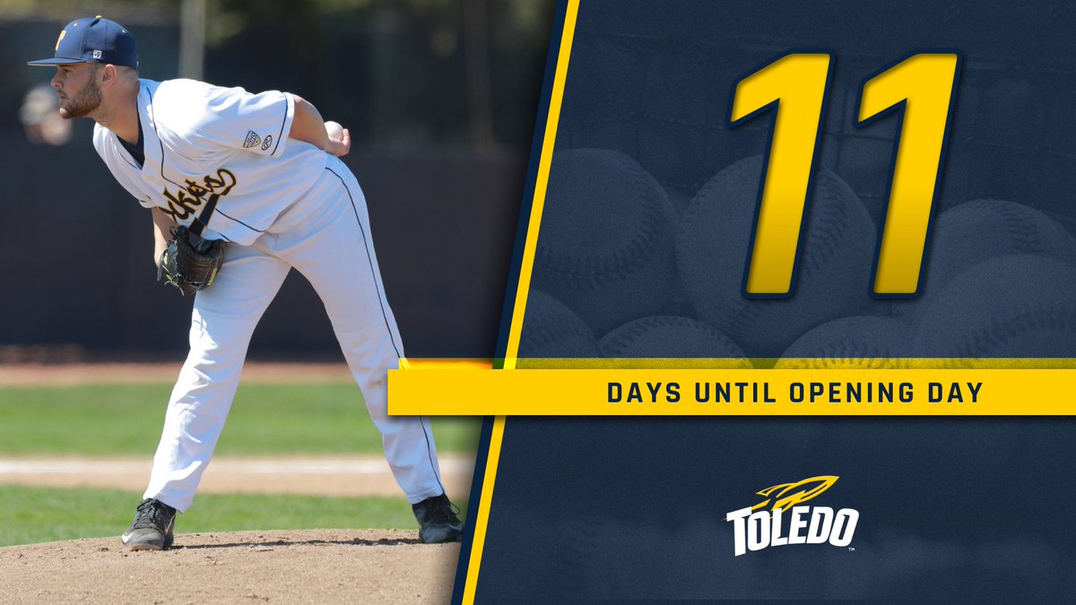 ToledoBaseball's tweet photo. Staring down Opening Day, just 1⃣1⃣ days until the Rockets take the diamond again.

#GoRockets 🚀⚾️ https://t.co/UfDsbczfxz