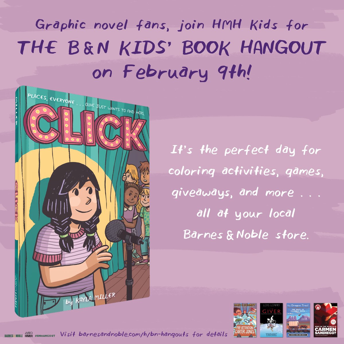 Kayla Miller Pa Twitter The Next Bnhangout Is Sat 2 9 At 2 Pm Young Readers Can Discover New Books Play Games And Get Free Book Swag While Supplies Last Learn More