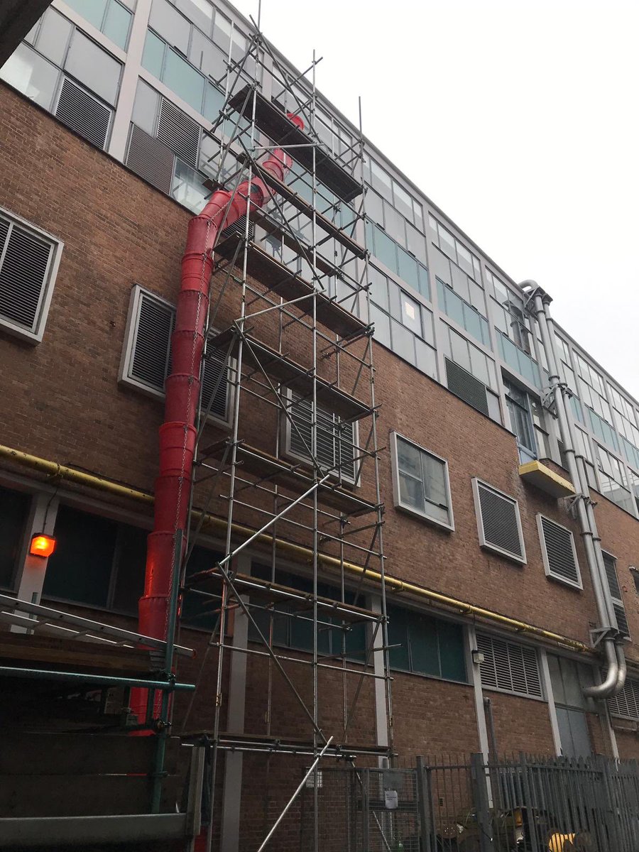 Hamptonscaff's tweet photo. Access for refurbishment works in Slough. Work in progress https://t.co/ZjQjBgiURA