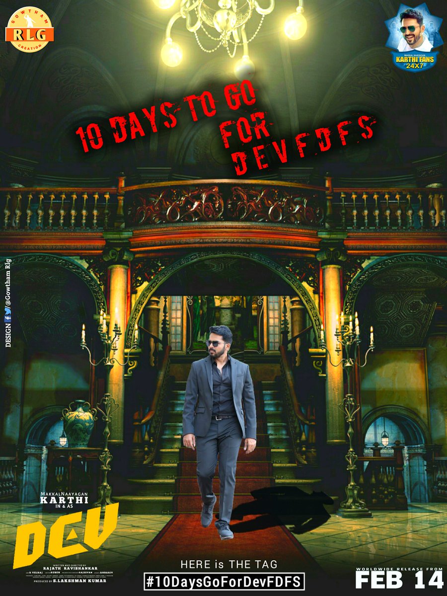 KarthiFansGroup's tweet image. #10DaysGoForDevFDFS #DevFromFeb14 #DevPressMeet
#Dev @Karthi_Offl @Rakulpreet @RajathDir @PrincePictures_