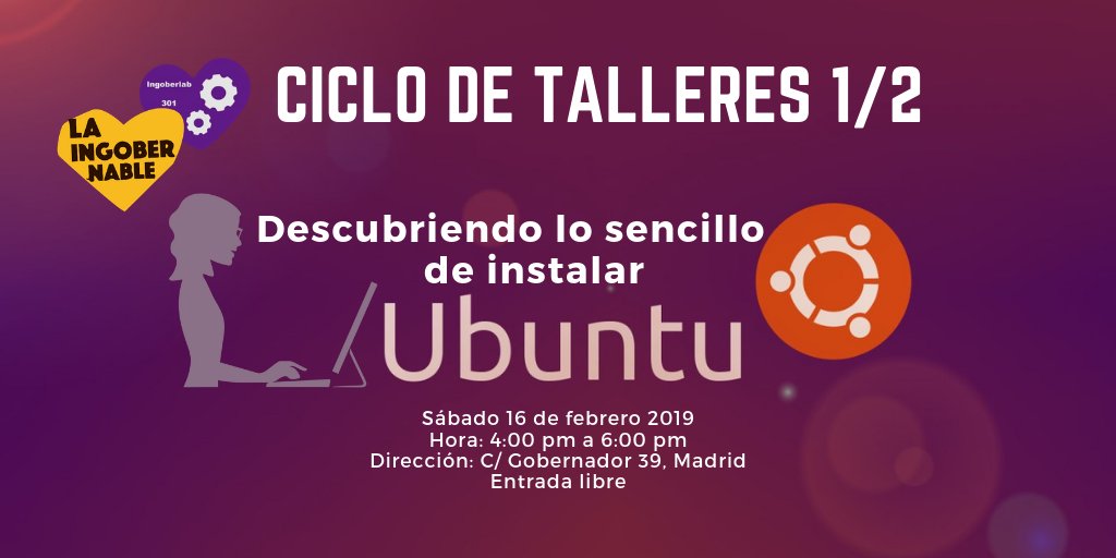 ¿Aún no tienes Ubuntu en tu ordenador? Este sábado apúntate al taller en el <a href="/ingoberlab/">Ingoberlab</a>