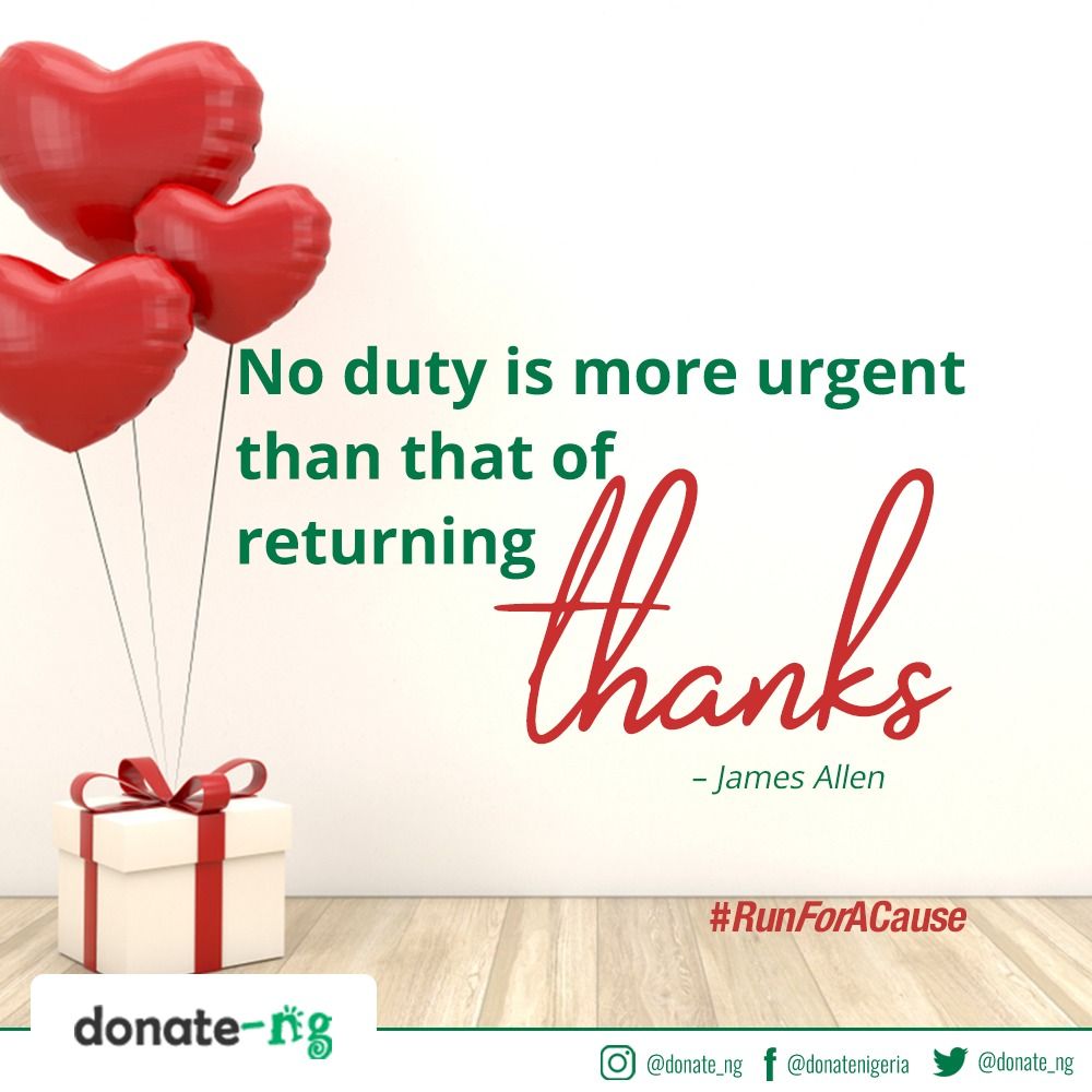 donate_ng's tweet image. Huge thanks to each and every one that donated to the #RunForACause campaign! Don’t stop there, visit donate-ng.com to support more active campaigns. Spread the love!
#RunForACause #RunToSaveLives #CrowdFunding #Fundraising #Donations #Thankful #Charity