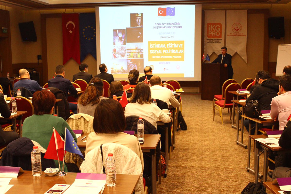 isggmmedya's tweet photo. İSG Hibe Programı Tanıtım ve Bilgilendirme Günlerinin bugün 6. sı İstanbul'da yoğun katılımla, AB Delegasyonu Temsilcisi Mehmet Caner DEMİR ve İSGGM Gnl Md Yrd. Burhanettin KURT'un açılış konuşmalarıyla gerçekleşti. https://t.co/rsWVkWpcAE