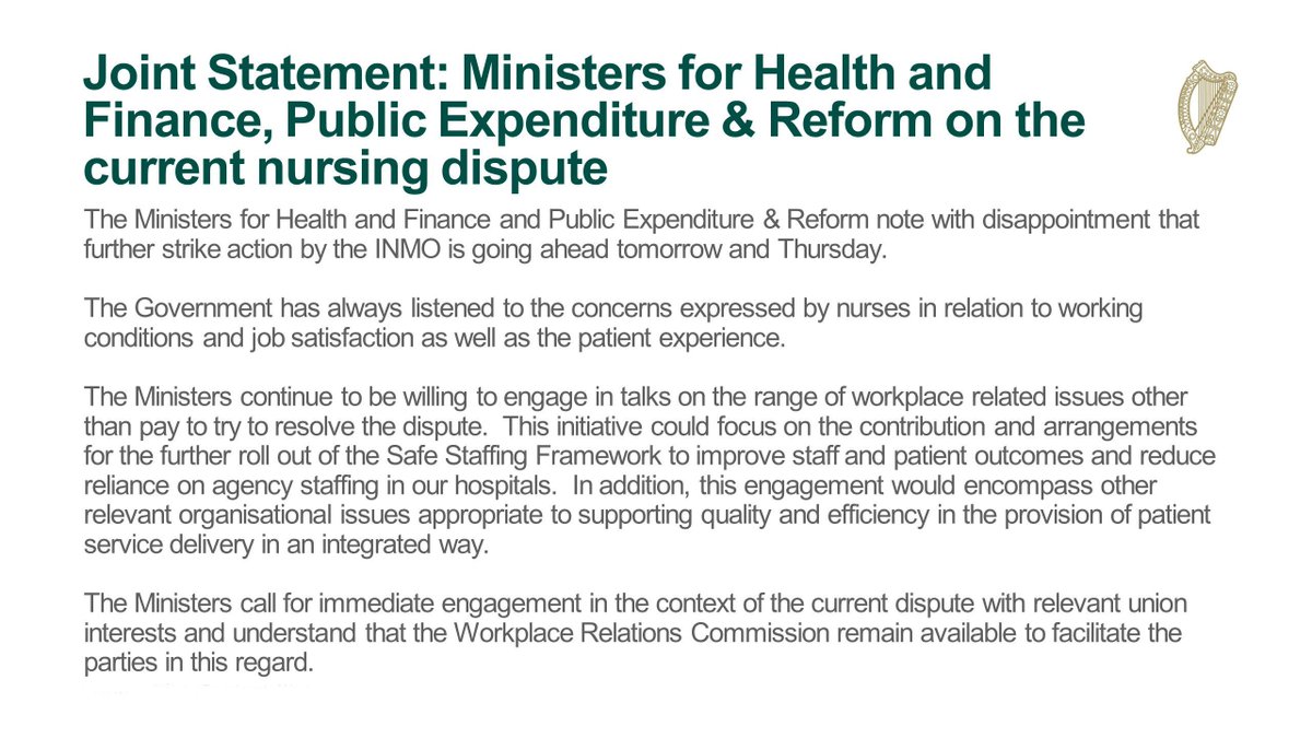 Department of Health tweet media