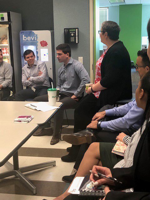MThompsonCB's tweet image. I started my morning off chatting with Staff and Seniors in our @CherryBekaert Coral Gables office. A very fun group. #CEOonTheGo #CBCoffeeTalk #CBEngage