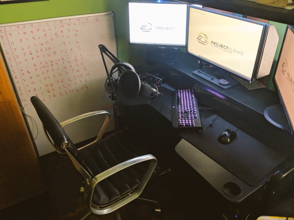 ProjectKlowd's tweet photo. All set to record our week one development diary for... Oh wait, we haven't told you yet. #Patreon goes live at 6pm 👀🔥 https://t.co/mKFzvaPJPb