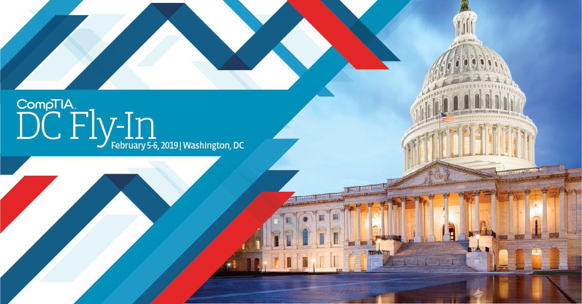 CompTIA_PS's tweet photo. Join our Facebook Live from #CompTIAFlyIn Wednesday morning. https://t.co/s36aFp43Lw Hear from current and former tech policy officials including FCC Commissioner Carr. https://t.co/mvyNibwtUx