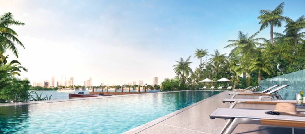 Ingeniously configured to capture the best views, Monad Terrace is composed of two slender wings that frame a water garden, sustainable lagoon and infinity-edge swimming pool. 

It’s all about the water. Prices from $1.7M: bit.ly/2AGe22S